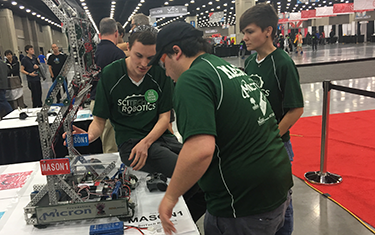 Mason's robotics team placed third in a world championship event.